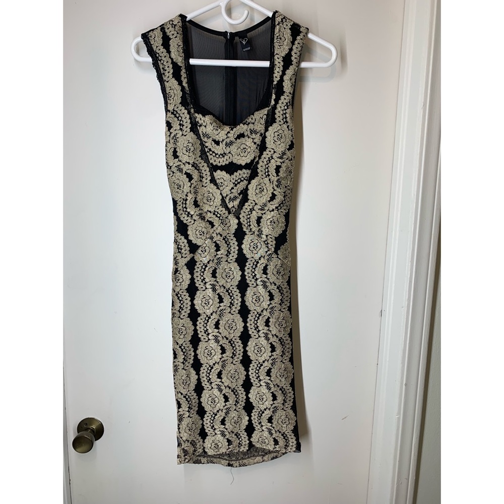 Gold detail dress